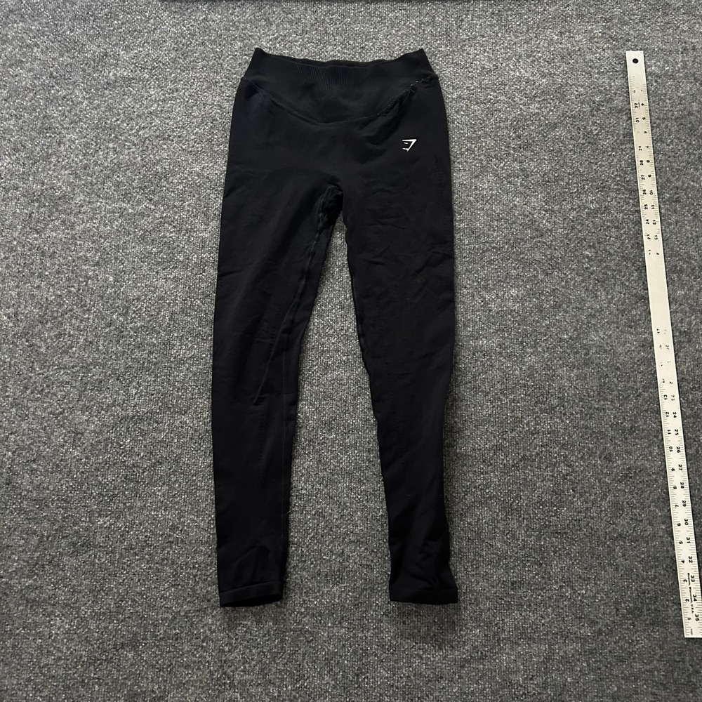 Gymshark Leggings Womens Size XS Black Seamless High Waisted Athletic Yoga Fair
